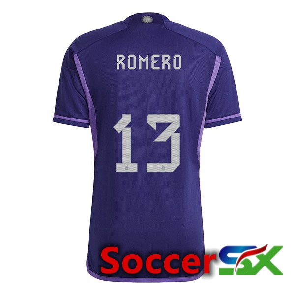 Argentina (ROMERO 13) Away Jersey Purple World Cup 2022