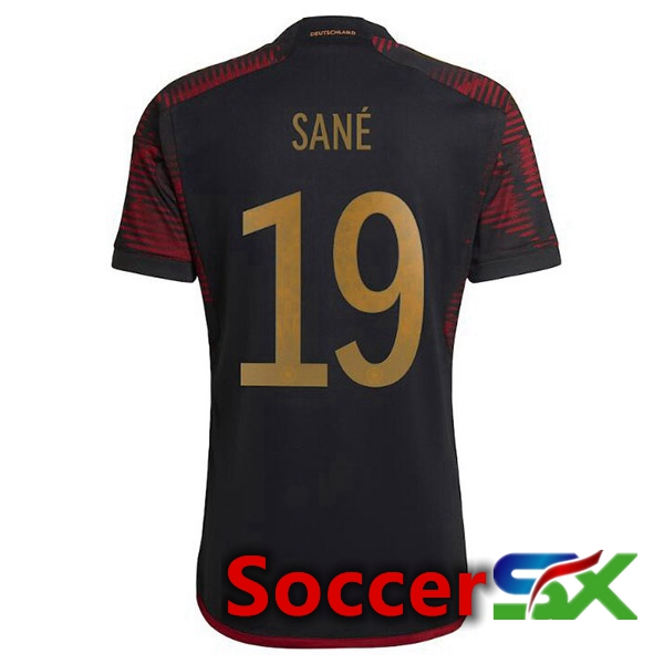Germany (SAN脡 19) Away Jersey Black World Cup 2022