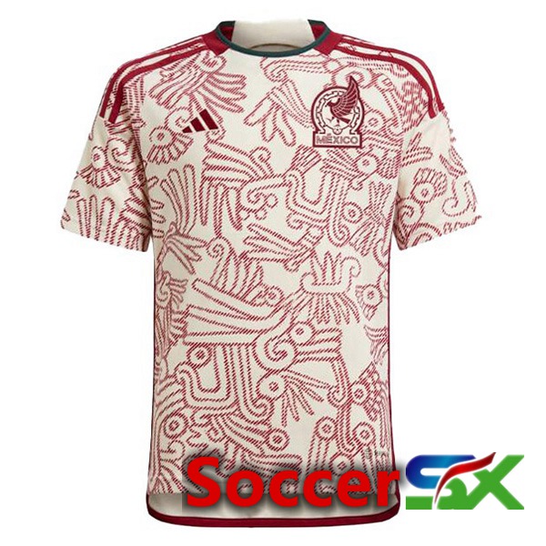 Mexico Away Jersey White Red 2023/2023