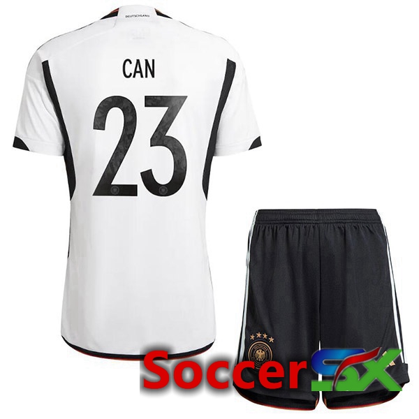 Germany (CAN 23) Kids Home Jersey Black White 2023/2023