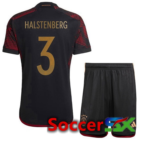 Germany (HALSTENBERG 3) Kids Away Jersey Black 2023/2023