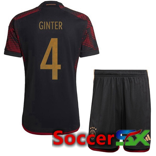 Germany (GINTER 4) Kids Away Jersey Black 2023/2023