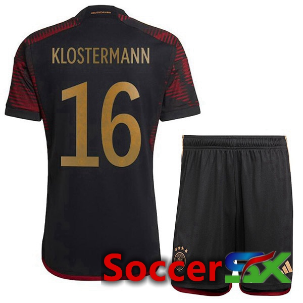 Germany (KLOSTERMANN 16) Kids Away Jersey Black 2023/2023