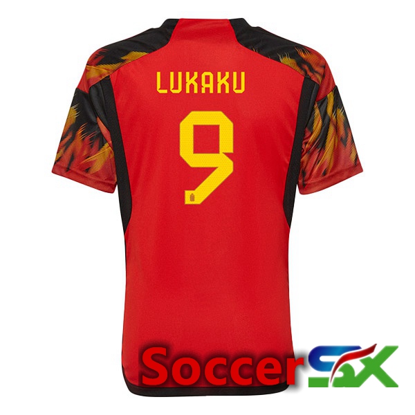 Belgium (LUKAKU 9) Home Jersey Red 2023/2023