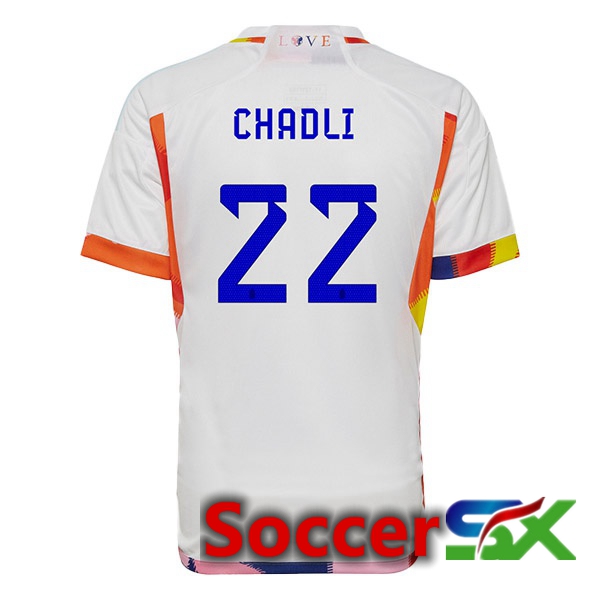 Belgium (CHADLI 22) Away Jersey White 2023/2023