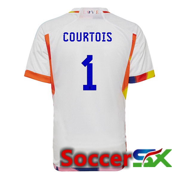 Belgium (COURTOIS 1) Away Jersey White 2023/2023