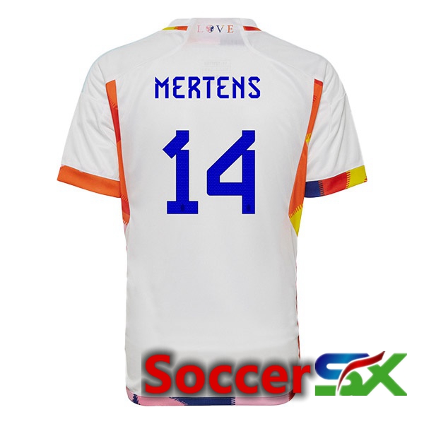 Belgium (MERTENS 14) Away Jersey White 2023/2023