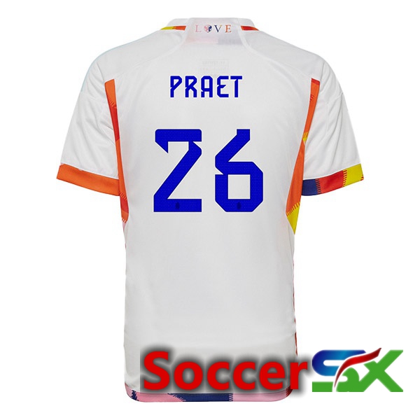 Belgium (PRAET 26) Away Jersey White 2023/2023