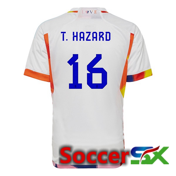 Belgium (T. HAZARD 16) Away Jersey White 2023/2023