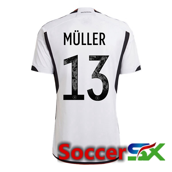 Germany (M脺LLER 13) Home Jersey Black White 2023/2023