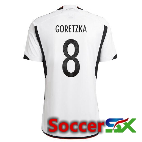 Germany (GORETZKA 8) Home Jersey Black White 2023/2023