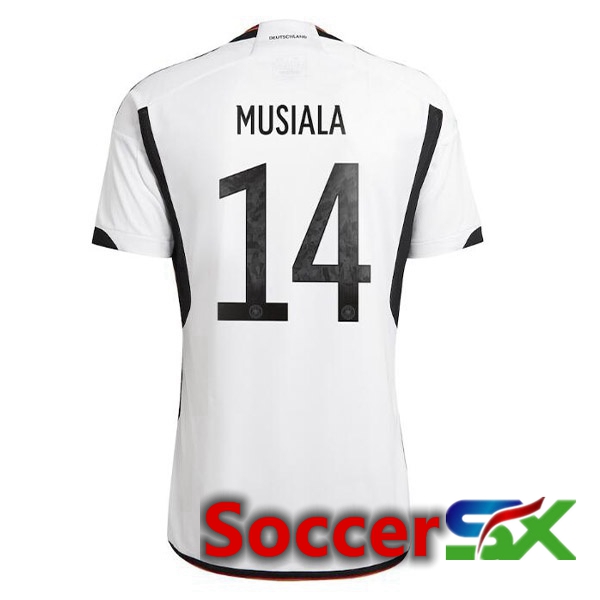 Germany (MUSIALA 14) Home Jersey Black White 2023/2023