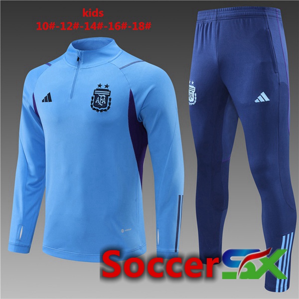 Argentina Kids Training Tracksuit Blue 2022/2023