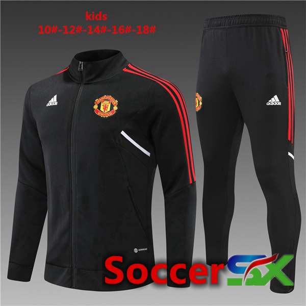 Manchester United Kids Training Jacket Suit Black 2022/2023