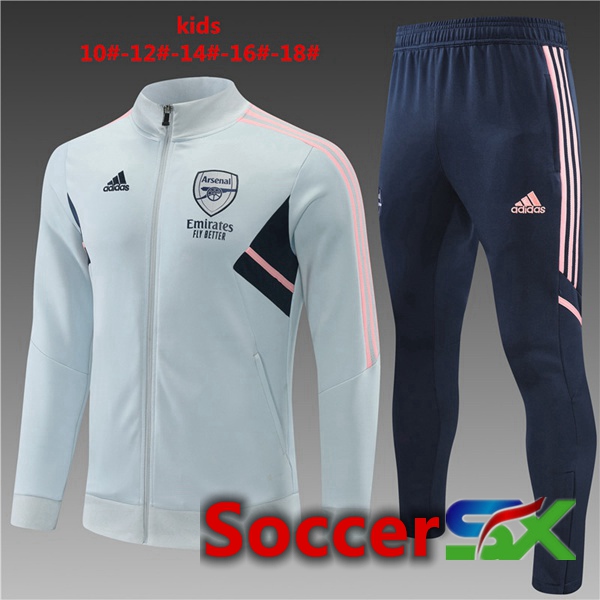 Arsenal Kids Training Jacket Suit Grey 2022/2023