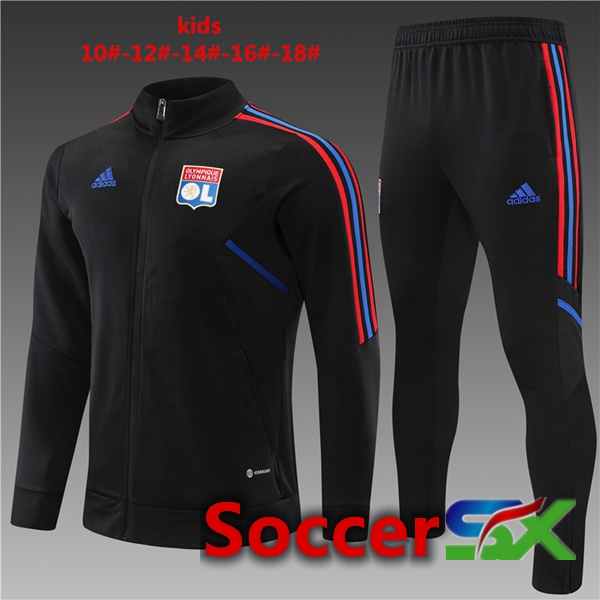 Lyon OL Kids Training Jacket Suit Black 2022/2023