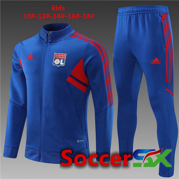Lyon OL Kids Training Jacket Suit Blue 2022/2023