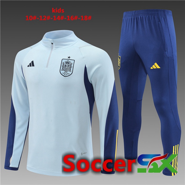 Spain Kids Training Tracksuit Blue 2022/2023