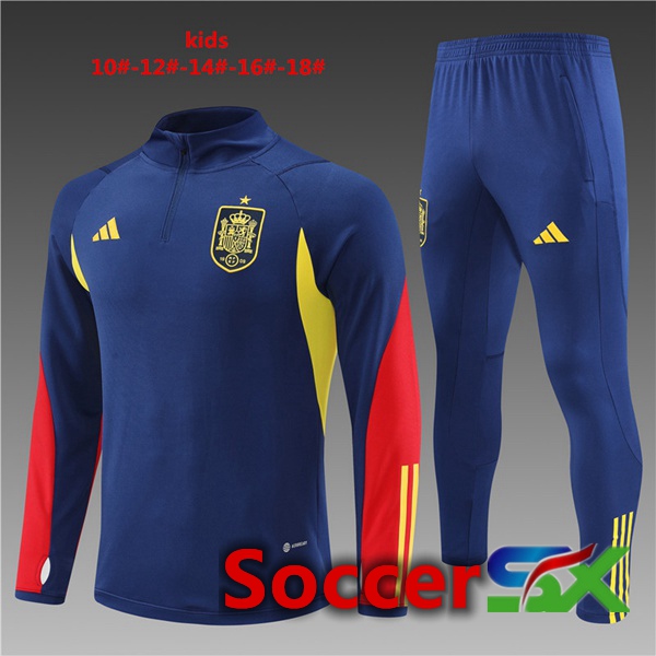 Spain Kids Training Tracksuit Royal Blue 2022/2023