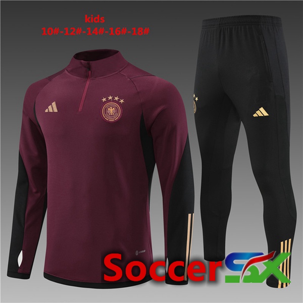 Germany Kids Training Tracksuit Red 2022/2023