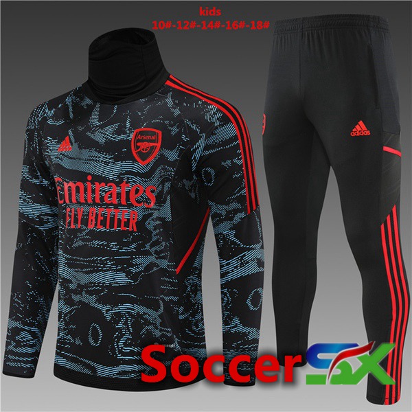 Arsenal High collar Kids Training Jacket Suit Red Blue 2022/2023