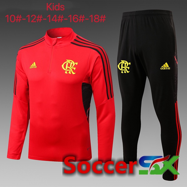 Flamengo Kids Training Jacket Suit Red 2022/2023