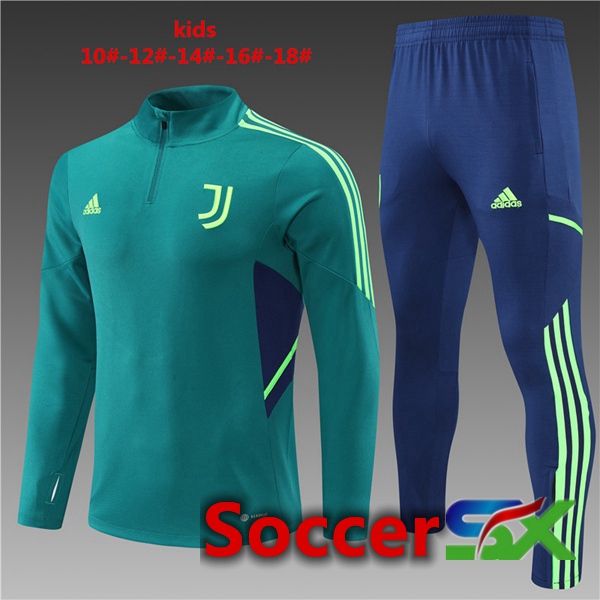 Juventus Kids Training Tracksuit Green 2022/2023