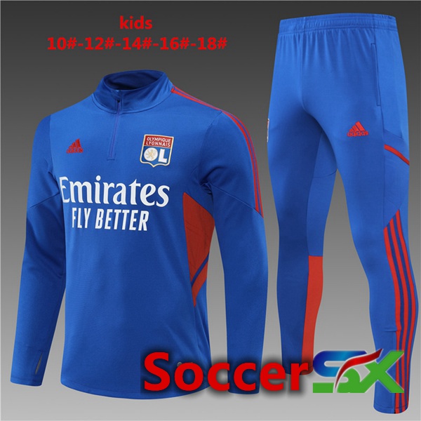 Lyon OL Kids Training Jacket Suit Blue 2022/2023