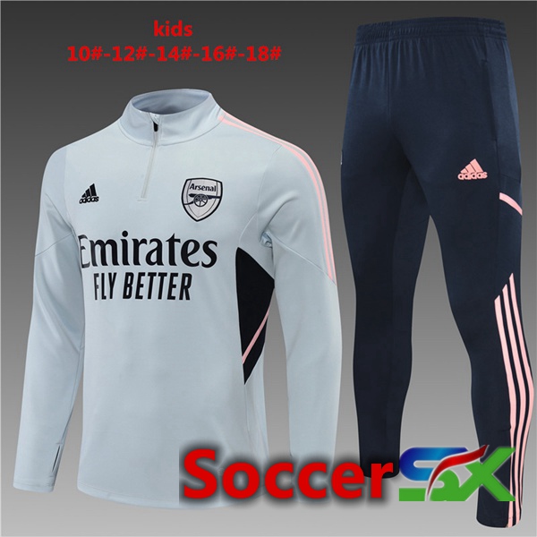 Arsenal Kids Training Jacket Suit Grey 2022/2023