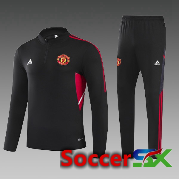 Manchester United Kids Training Jacket Suit Black 2022/2023