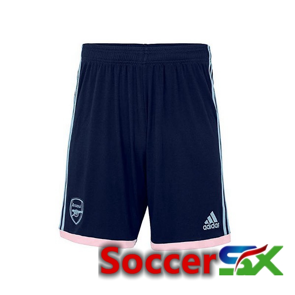 Arsenal Soccer Shorts Third Pink Blue 2022/2023