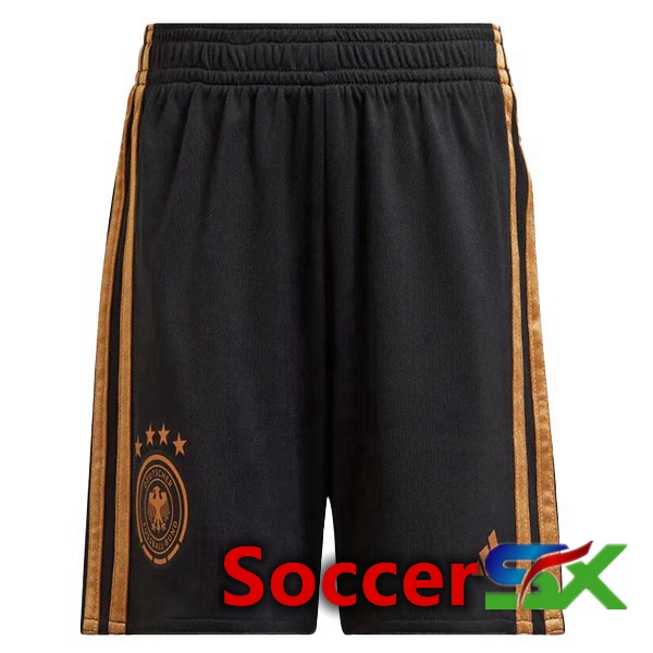 Germany Soccer Shorts Away Black 2022/2023