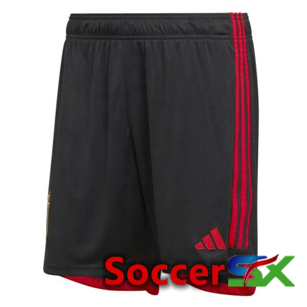 Belgium Soccer Shorts Home Black 2022/2023