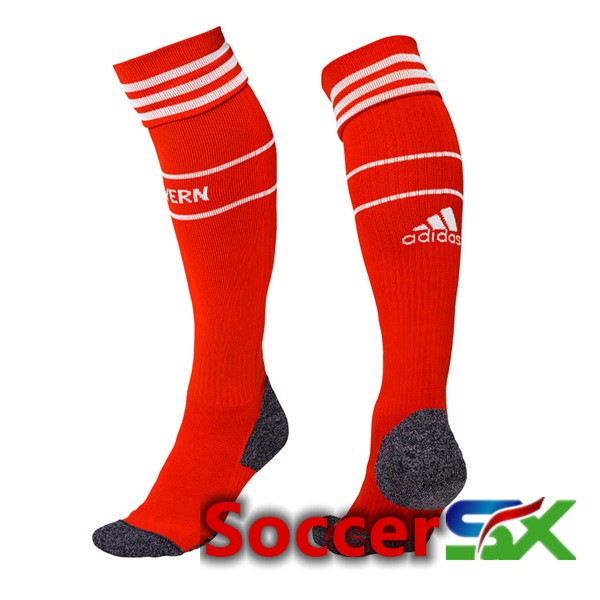 Bayern Munich Soccer Socks Home Red 2022/2023