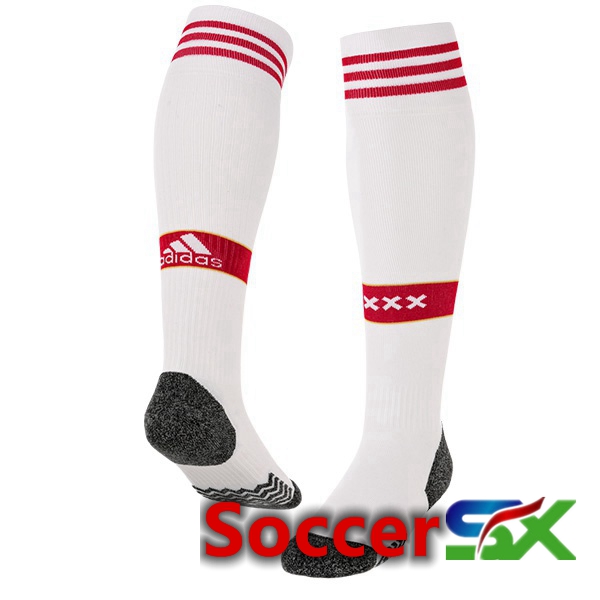 AFC Ajax Soccer Socks Home White Red 2022/2023