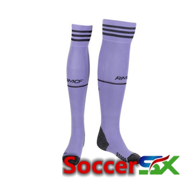 Real Madrid Soccer Socks Away Purple 2022/2023