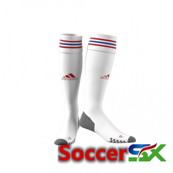 Lyon OL Soccer Socks Home White 2022/2023