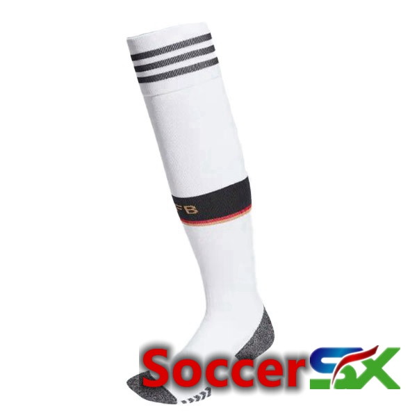Germany Soccer Socks Home Black White 2022/2023