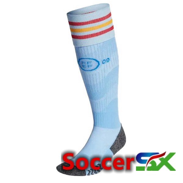 Spain Soccer Socks Blue White 2022/2023
