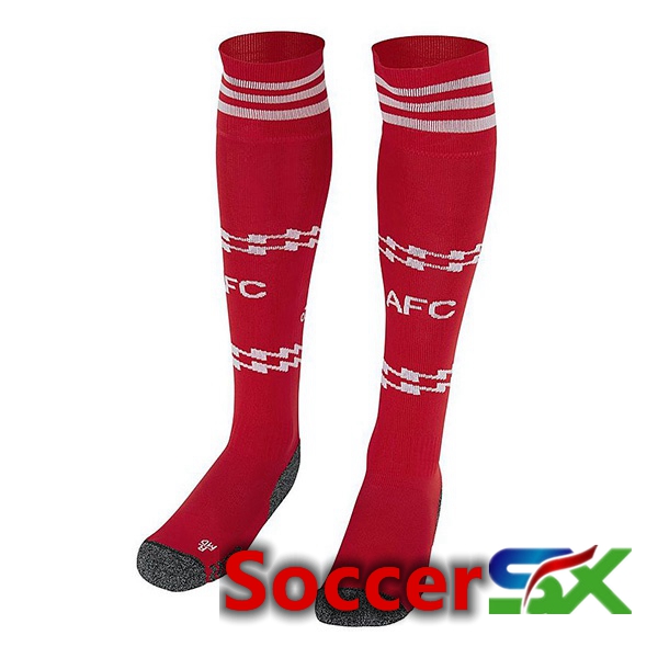 Arsenal Soccer Socks Home Red White 2022/2023