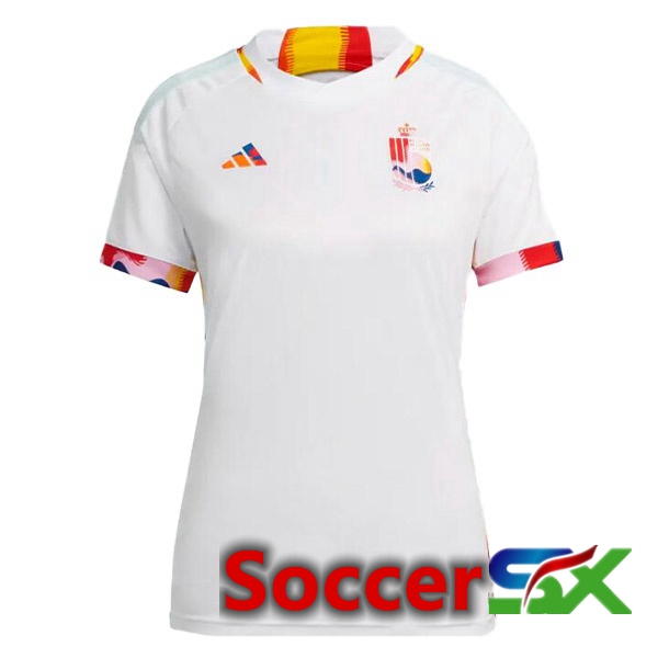 Belgium Womens Away Jersey White World Cup 2022