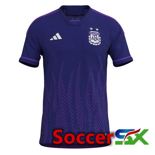 Argentina Away Jersey Purple World Cup 2022