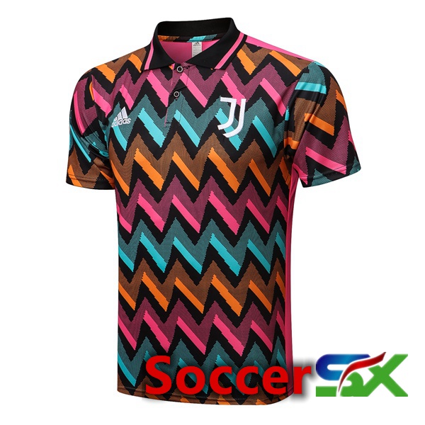 Juventus Soccer Polo Blue Pink 2022/2023