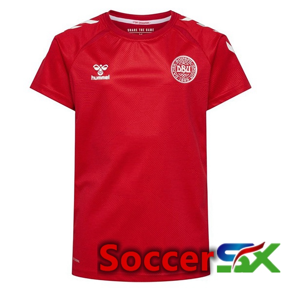 Denmark Womens Home Jersey Red Euro 2022