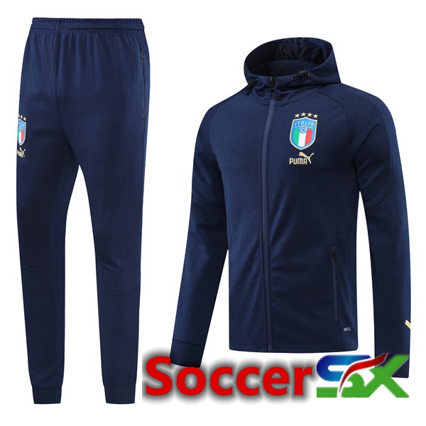 Italy Training Tracksuit Hoodie Royal Blue 2022/2023