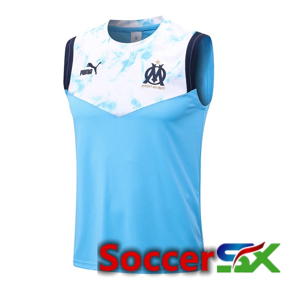 Marseille OM Soccer Vest Blue White 2022/2023