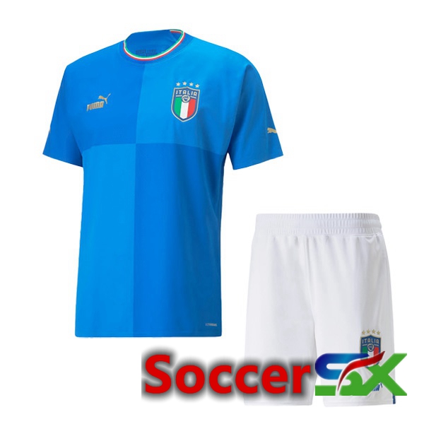 Italy Kids Home Jersey Blue 2023/2023