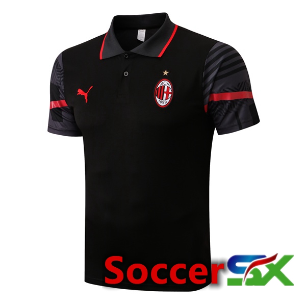 AC Milan Soccer Polo Black 2022/2023