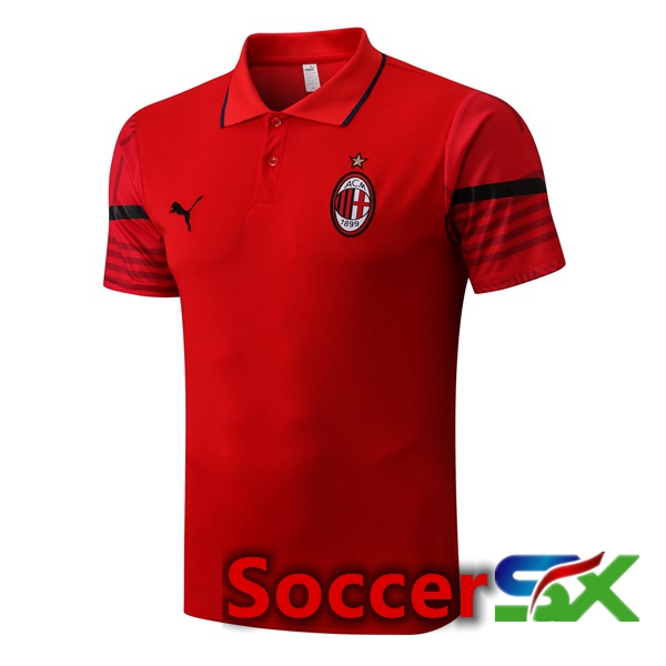 AC Milan Soccer Polo Red 2022/2023