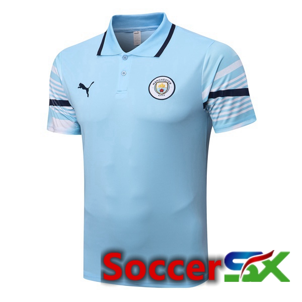 Manchester City Soccer Polo Blue 2022/2023